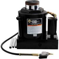 Air Actuated Bottle Jack, 100 Ton(s), Air Hydraulic/Manual Hydraulic, 17-22/25" Raised Height Par Equipment