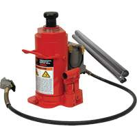 Standard Height Bottle Jack, 12 Ton(s), Air Hydraulic, 19-3/4" Raised Height Par Equipment