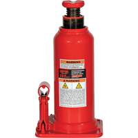 Professional Hydraulic Bottle Jack with Gauge Hole, 22 Ton(s), 20-49/250" Raised Height Par Equipment