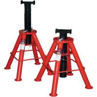 High Height Jack Stand, Locking Pin, 10 Tons Capacity, 28" - 47" H Par Equipment