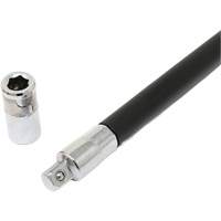 Tournevis flexible extra-long avec adaptateur carr&eacute; 1/4" x hexagonal 1/4" Par Equipment