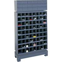 Modular Small Parts Storage Unit, Steel, 18 Drawers, 33-3/4" x 12-1/4" x 58-5/8", Grey FN371 | Par Equipment