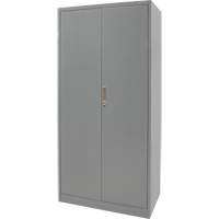 Armoire de rangement combin&eacute;e, 36" la x 18" p x 72" h, Gris Par Equipment