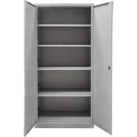 Armoires de rangement Hi-Boy, Acier, 4 Tablettes, 72" h x 36" la x 18" P, Gris Par Equipment
