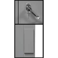 Armoire de rangement &agrave; hauteur de comptoir, Acier, 2 Tablettes, 42" h x 48" la x 24" P, Gris Par Equipment