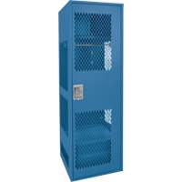 Gear Locker with Door, Steel, 24" W x 18" D x 72" H, Dark Blue Par Equipment
