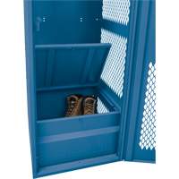 Gear Locker with Door, Steel, 24" W x 18" D x 72" H, Dark Blue Par Equipment