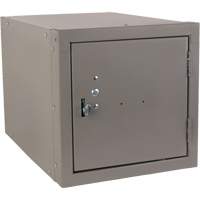 Casier cubique empilable, 12" x 18" x 12", Acier, Gris, D&eacute;mont&eacute; Par Equipment