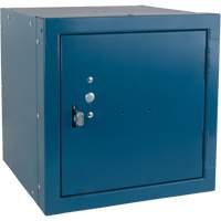 Casier cubique empilable, 12" x 12" x 12", Acier, Bleu, D&eacute;mont&eacute; Par Equipment