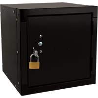 Casier cubique empilable, 12" x 12" x 12", Acier, Noir, D&eacute;mont&eacute; Par Equipment