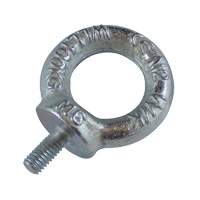 Drop Forged Eye Bolts, 1/8" Dia., 1/2" L, Uncoated Natural Finish, 154 lbs (70 kg) Capacity GAS946 | Par Equipment