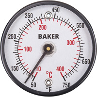 Surface Thermometers, Contact, Analogue, 50-750°F (10-400°C) Par Equipment