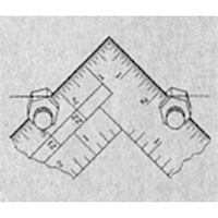 Fixations de calibre d'escalier pour &eacute;querres de charpente & &eacute;querres de charpentier Par Equipment