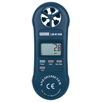 Anémomètres, Sans enregistrement des données, Gamme de vélocité d'air de 0,4 - 30,0 m/sec HX286 | Par Equipment