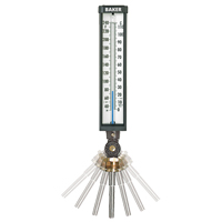 Variable Angle Industrial Thermometers, Contact, Analogue, 0-120°F (-17-49°C) Par Equipment