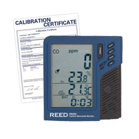 Compteur de monoxyde de carbone avec température et humidité (comprend certificat ISO) IB912 | Par Equipment
