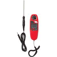 Anémomètre et thermomètre TMA5, Sans enregistrement des données, Gamme de vélocité d'air de 0,4 - 25 m/sec IC101 | Par Equipment