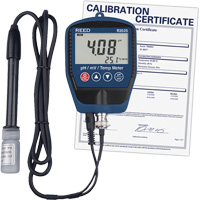 pH/mV-mètre avec température, comprend un certificat ISO IC872 | Par Equipment