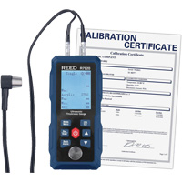 Thickness Gauge with Calibration Certificate, Digital Display, Ultrasound, 0.04" - 11.8" (1 mm - 300 mm) Range ID027 | Par Equipment