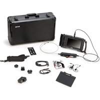 Videoscope Kit with 2-Way Articulation 4.5 mm × 1 m Long Camera Probe, 7" Display, 1024 x 600 pixels Par Equipment