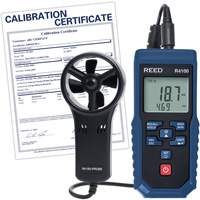 R4100 Vane Thermo-Anemometer with Air Volume with Calibration Certificate, Data Logging, 0.4 - 30 m/sec Air Velocity Range Par Equipment
