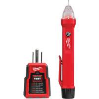 Voltage Detector & GFCI Receptacle Tester Kit, 50 V - 1000 V, Display & Sound Alert Par Equipment