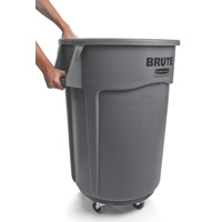 Round Brute<sup>®</sup> Containers, Polyethylene, 44 US gal. JB463 | Par Equipment