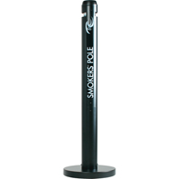 Smokers' Pole Cigarette Receptacle, Free-Standing, Aluminum, 41" Height JC131 | Par Equipment