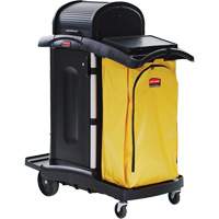 Janitorial Cleaning Cart, 48" x 22" x 53", Plastic, Black JD658 | Par Equipment