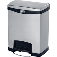 Slim Jim&reg; Waste Container, Stainless Steel, 8 US gal. Capacity Par Equipment