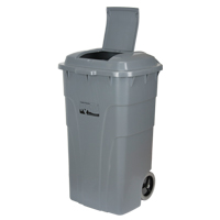 Roll Out Garbage Bin, Polyethylene, 65 US gal. Par Equipment
