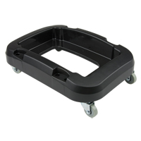Recycling & Waste Receptacle Dolly, Polypropylene, Black, Fits: 17-1/4" x 12-1/2" Par Equipment