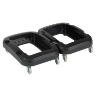 Recycling & Waste Receptacle Dolly, Polypropylene, Black, Fits: 17-1/4" x 12-1/2" Par Equipment