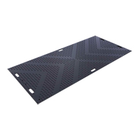 LibertyMat&reg; Medium-Duty Ground Protection, 4' x 8', High Density Polyethylene, Textured, Black Par Equipment