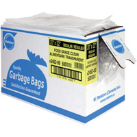 Food-Grade Garbage Bags, X-Strong, 35" W x 50" L, 0.92 mils, Clear Par Equipment