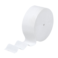 Papier hygi&eacute;nique JRT junior Scott, Rouleau Sans rouleau central, 1 Pli, Longueur 2300', Blanc Par Equipment