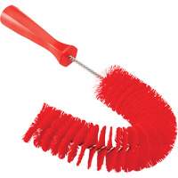 Brosse recourb&eacute;e, Soies Moyen/Ferme, Longueur de 15-1/2", Rouge Par Equipment