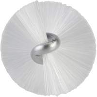 Brosse, Soies Moyen, Longueur de 20", Blanc Par Equipment