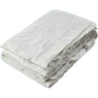 Chiffons fabriqués à partir de matériaux recyclés, Tissu éponge, Blanc, 20 lb JL229 | Par Equipment