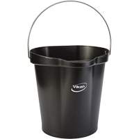 Seau pour l'hygi&egrave;ne des aliments, Noir, 3 gal. US Par Equipment
