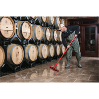 Fixed Head Food Hygiene Floor Squeegee, 20", Green Par Equipment