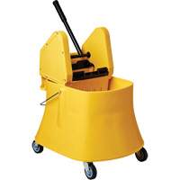 Champ Bucket & Wringer Combo, Down Press, 7.5 US Gal. (30 Quarts), Yellow Par Equipment
