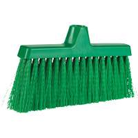 ColorCore Angle Head Broom, Medium Bristles, 10", Polypropylene, Green Par Equipment