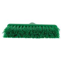 ColorCore Angle Head Broom, Medium Bristles, 10", Polypropylene, Green Par Equipment