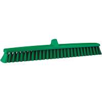 ColorCore Push Broom, Fine Bristles, 24", Polypropylene, Green Par Equipment