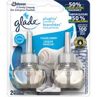 Glade&reg; PlugIns&reg; Scented Oil Refills, Clean Linen&reg;, Cartridge Par Equipment
