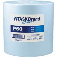 Chiffons de premi&egrave;re qualit&eacute; P60 TaskBrand, Tout usage, 13" lo x 12" la Par Equipment