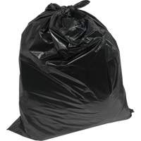 Contractor Garbage Bags, 2X Strong, 35" W x 50" L, 1.9 mils, Black, Open Top JM683 | Par Equipment