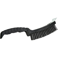Scratch Brush, Steel, 4 x 17 Wire Rows, 12" Long Par Equipment