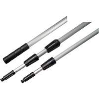 3-Piece Extension Handle, Aluminum, Telescopic, Threaded Taper Tip, 1" Diameter, 360" Length Par Equipment